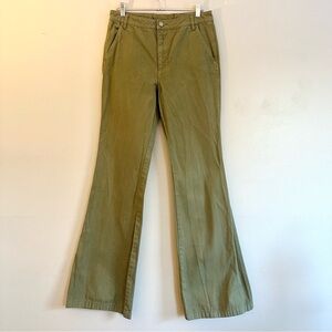 Tory Burch Olive Flare Jeans